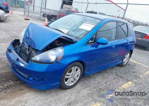 2007 Honda Fit Sport из США, поврежденный, VIN JHMGD38607S064002